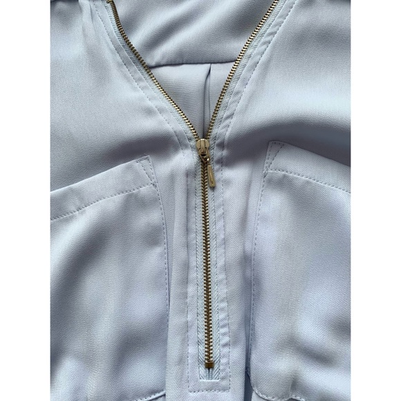 NWOT Dynamite Light Blue Shirt Dress with Zip - Picture 6 of 7